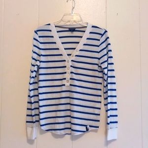 Nautica, Medium, White & Blue